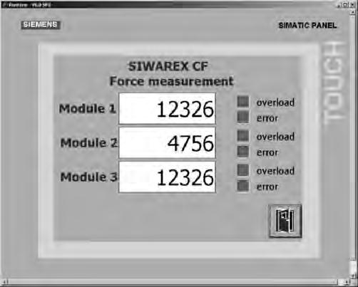 Siemens AG 011 Weighing Electronics Force Measurements SIWAREX CF Overview SIWAREX CF is a transmitter for connecting strain-gauge sensors for tasks such as measuring force and torque.