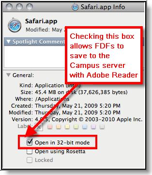 Properly Opening FDF/PDF Files The names and locations of settings may vary slightly across versions. Accessing Campus within Private Browsing mode may cause problems/errors.
