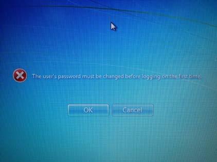 4.0 How to change your Windows Password 4.1. How to change password when prompted 4.1.1. In the office on PC Every 60 days since you last changed your password, you will be prompted to change your password.
