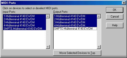 5. Let's See If It Works Congratulations! You have completed all software and hardware installations to use the Miditerminal 4140.