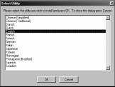 Fig. 3.5 XANTÉ Utilities Main Window Fig. 3.6 Installation Preferences Window 2. Click Install Printer (fig. 3.4). The Installation Preferences window appears (fig. 3.6). 3. Make the following selections in the Installation Preferences window (fig.