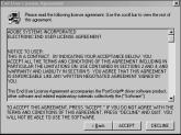 The Adobe PostScript Printer program launches and the Adobe Welcome window appears (fig. 3.