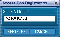 Other operations for connection Operations when password entry is required for connection When a projector with the [ ] mark is selected, the window shown to the right appears.
