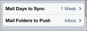 20. Tap Mail Folders to Push. 21. Tap the folders on your Exchange account that you want to be pushed to the ipod touch. 22.