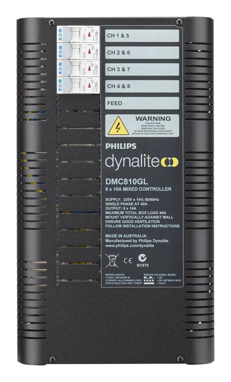 DGTM402 4 x 2 A Trailing edge module Front of the DMC810GL 4 x 10A Signal & 4