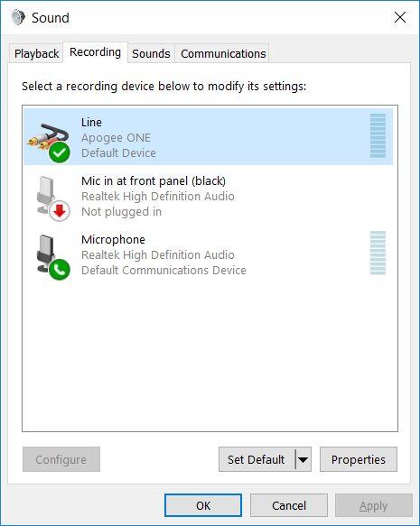 windows search bar and type sound to open the sound control panel.
