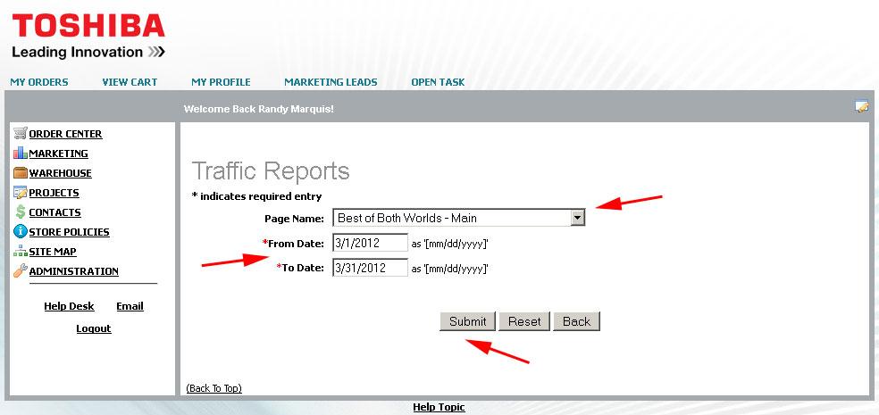 Microsite Traffic Reports Real-time stats are available to see how many visitors your microsite is getting.