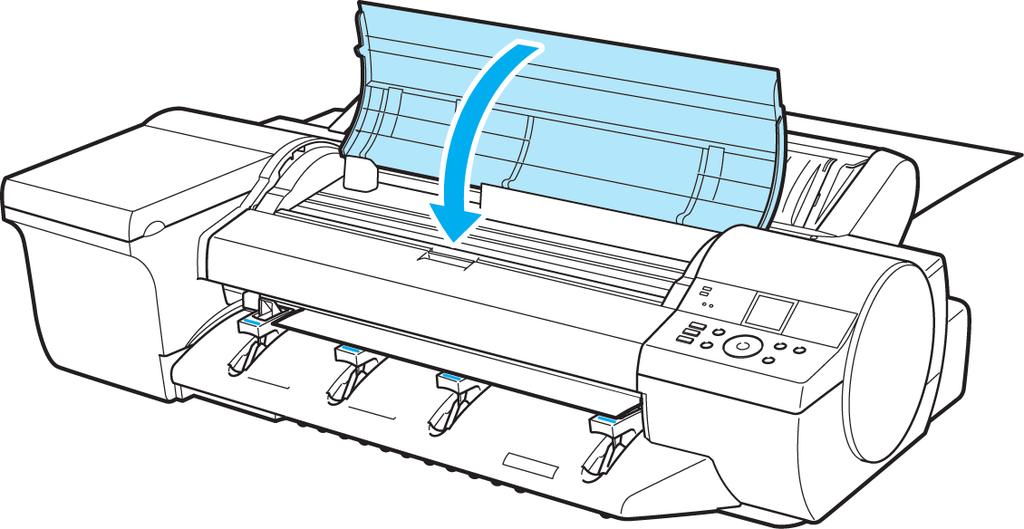 Loading Sheets in the Feed Slot ipf6400 Important Do not touch the Linear Scale (a) or Carriage Shaft (b). This may stain your hands and damage the printer.