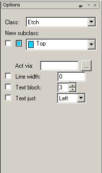 The parameters and values you set in the Options window take effect immediately.