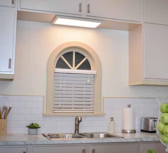 SKY EDGE LIT LED FLUSH MOUNT The Sky edge lit LED flush mount simplifies the installation process for both residential and commercial uses.