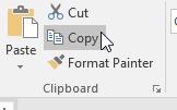 COPY/CUT AND PASTE The Copy operation will just copy the content from its original place and create a duplicate copy of the content at the desired location without deleting the text from it's the