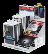 The CaseBrite features a high-power, 200 lumen C O B flashlight that is up to 12x brighter than a standard smart phone