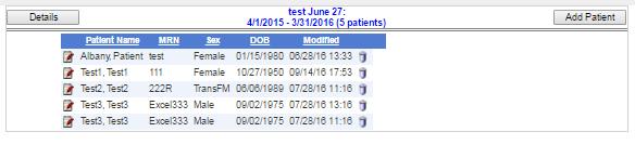 Complete the data entry for all questions on the Substance Use Screening section, click Finish and then proceed to the next patient.