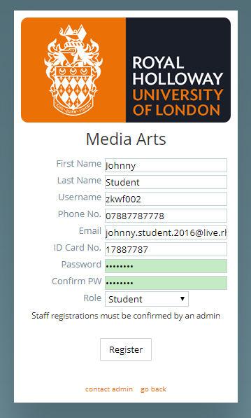 Production Buddy Risk Assessment System Registration Before using the system, you will need to register. In your browser, go to http://productionbuddy.royalholloway.ac.