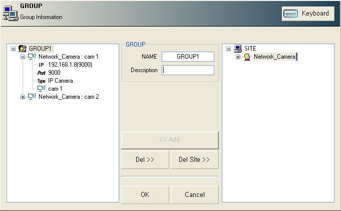 Chapter 2. For the start of CMS 2 2.2 Group Registration Setting Click <GROUP>.