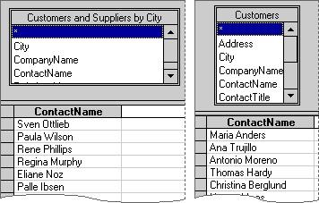 Subtract joins When you have two tables that have similar data, such as two tables of customers, and each