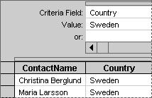 Meeting a single condition You can find all records with values that meet a single condition for example, a particular country or product.