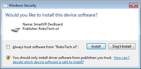 or "Install" if you are using At the end of the driver installation you will see a window with two green check marks, indicating a successful installation.