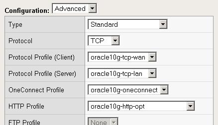 From the Protocol Profile (Client) list select the name of the profile you created in the Creating the WAN optimized TCP profile section.