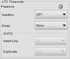 Metadata The Metadata tab offers setting options for 3 types of input signals: LTC, RS422 and GPI.