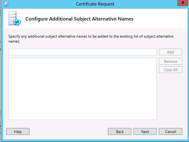 Alternative Names Figure 17-55: Configure Additional