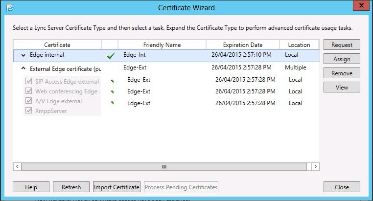 Installation Manual 17. Configuring Certificates Figure 17-67: Certificate Wizard 3.