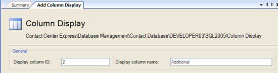 Configure XMPP Gateway 3. Right-click the column display name and select Add Column Display to add a new column display.