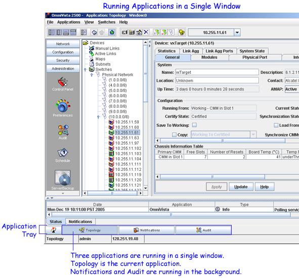 Using Multiple Windows Using Multiple Windows You can run multiple applications in a single window or in multiple windows.