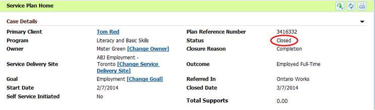Step 3: Close Service Plan Page Click YES to close the service