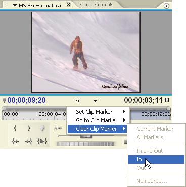3.The Monitor Window Premiere Pro 1.5 H O T 7. Move the current time indicator to 00;00;09;20.