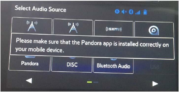 The iphone is not connected to the system to the head unit with a USB Cable or in the case of an Android Smartphone, the Smartphone is not paired to the head unit using Bluetooth or launched.