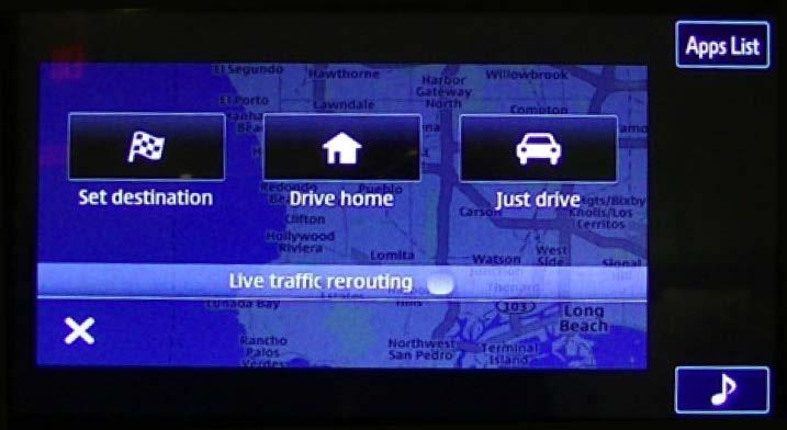 screen information on the head unit