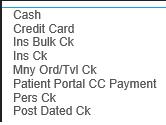 Insurance Payments Insurance Bulk Payments Note: This functionality will be available in a future release.