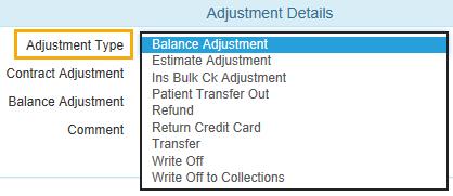 3. Select the insurance plan to be adjusted. The Before Adjustment and After Adjustment sections updates to display the insurance amounts. 4. View the Before Adjustment to see the current balances.