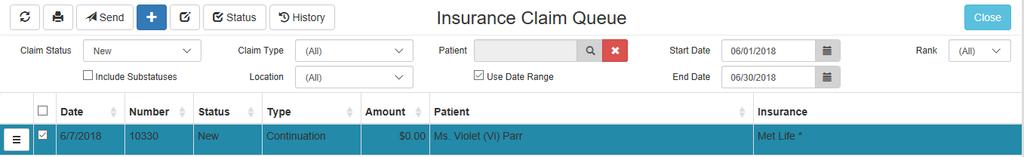 looking up specific patient claims.