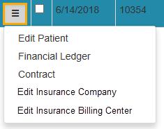 Editing Patient Information from the Insurance Claims Queue If you need to correct any information on the claim form, click Insurance Claim Actions.