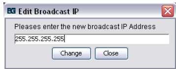 8. Change Broadcast IP Address The Mesh AP Reset Tool implements the broadcast method to search for the active APs around the subnet.