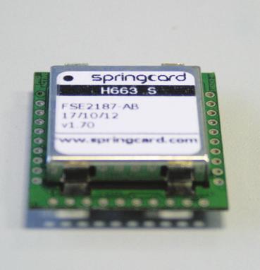 H663 OEM PC/SC Module without antenna Contactless and RFID 3 The H663 Module supports any T=CL contactless