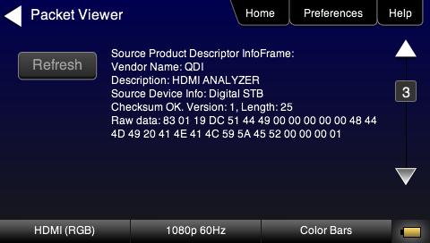 View multiple pages Testing Source s Response to an EDID Provision 780 s HDMI Input