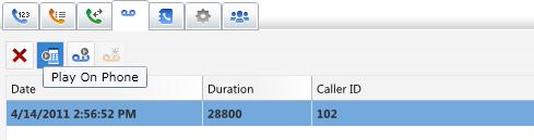 MyPhone Web Interface (Continued) Call History Tab The Call History tab shows all your outbound, inbound and missed calls.
