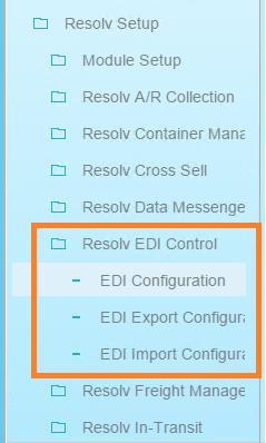 Setups Resolv EDI Control consists of two major components.