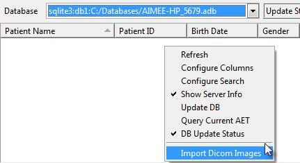 DICOM Tool: Quick Configuration Exercise 1 9. Once the database has been created a dialog box will be returned stating All Done, click OK. 10.
