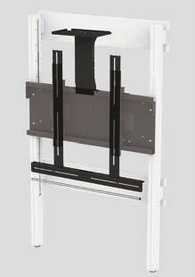 Floor to wall conversion - optional extension legs convert the lift into a floor to wall mount taking the weight of heavy screens to the floor. Ideal for non-load bearing walls.