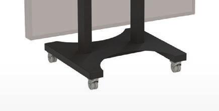 100kg or 75 (diagonal) Up to 680mm height adjustment - in addition to the 90