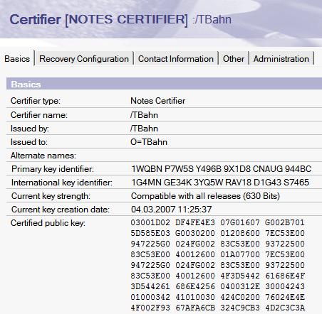A Certifier Document in