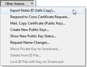 Details of Your ID File (cont.) - Other Actions.