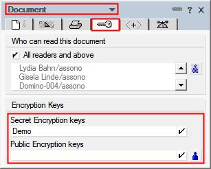 There is Something More to Mention... - If a form has some fields flagged to be stored encrypted, the user can choose encryption keys in any document using this form in the document's properties.