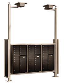 Centralized Mail Delivery with a Sense of Style Solar Light Option Pre-engineered mail station kits provide an attractive alternative for versatile C mailboxes and Trash/Recycling Bin modules;