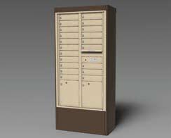 Pre-engineered mail stand kit comes complete with all necessary hardware, excluding anchor system All aluminum, corrosion resistant construction available in ten architectural powder coat finishes