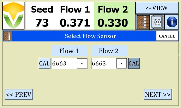 If you have an equal number of rows of seed and flow, they will be stacked in order if you let the last half of your rows be flow and the first half